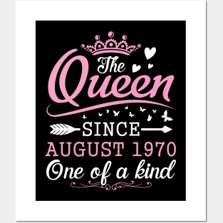 The Queen Since August 1970 One Of A Kind Happy Birthday 50 Years Old To Me You Posters and Art